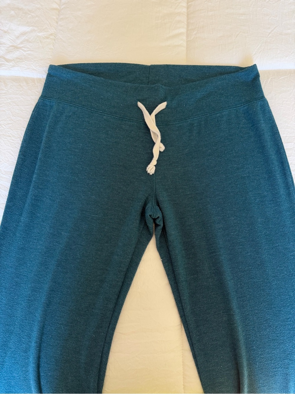 Vintage Seven7 Teal Lounge Pants with White Drawstring